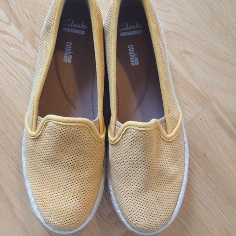 Clarks sko i lær str 37 1/2 - 38