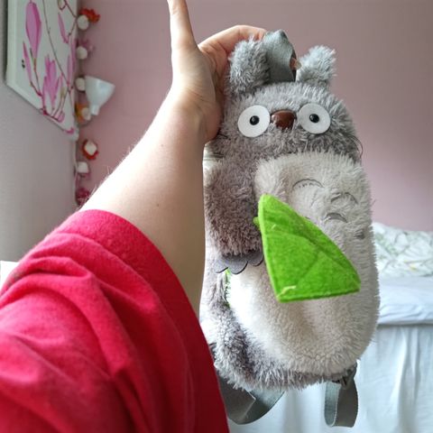 Ryggsekk som ser ut som Totoro