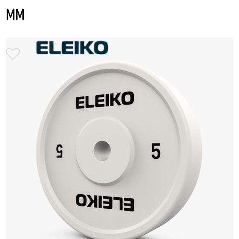 Ønskes kjøpt Eleiko 5 kg