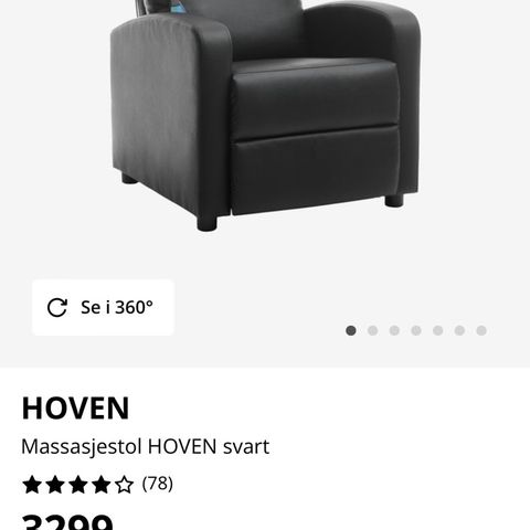 HOVEN massasjestol