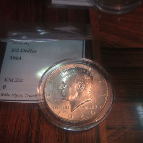 ½ Dollar "Kennedy Half Dollar" 90% Silver