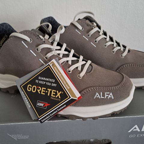 Alfa Park Advance GTX W - str 38 (uk 5) - farge sand - ubrukte