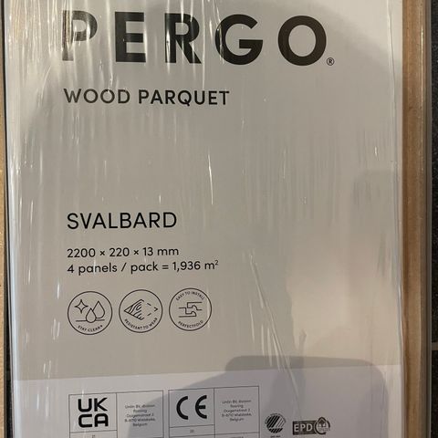 Parkett -  Pergo Ice white oak