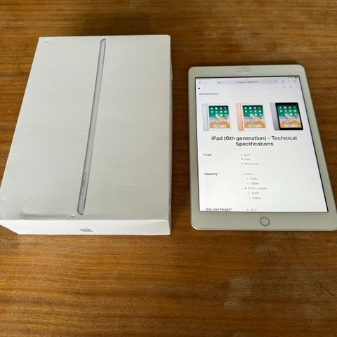 iPad 6th Generation 128GB - Great condition with original box