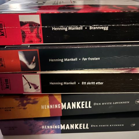 Pocketbøker Henning Mankell