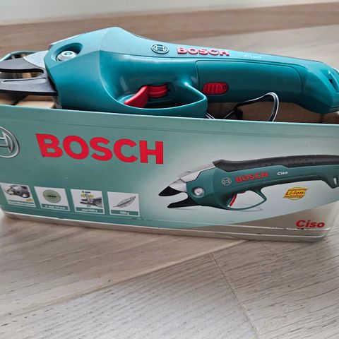 Bosch oppladbar klippesaks