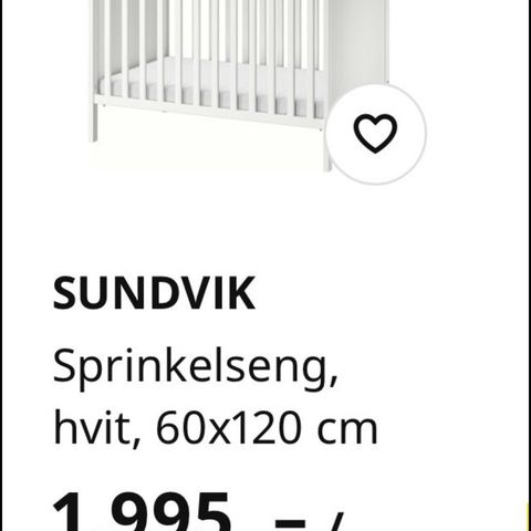 Sprinkelseng fra IKEA