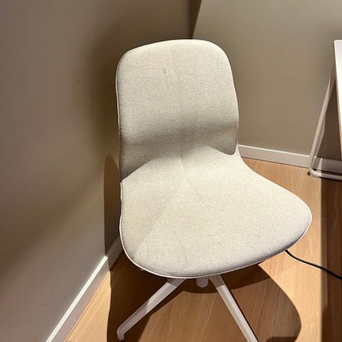 Ikea Langfjäll konferansestol hvit/beige