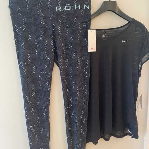 Röhnisch Trenings tights og Nike trenings t-skjorte