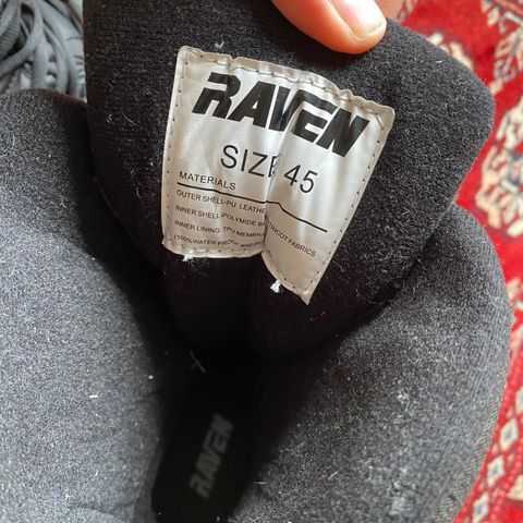 Raven scooter sko str 45, brukt en gang som nye