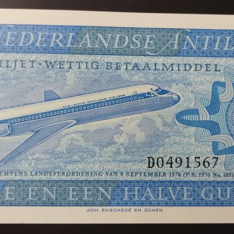 Nederlandske Antiller 2 ½ gulden 1970 UNC