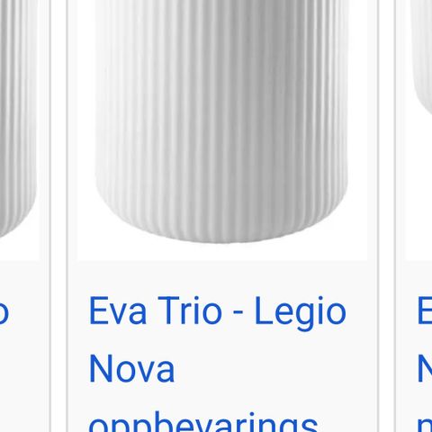 Eva Trio krukke m/ lokk