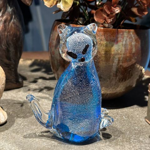 Handmade kunstglass Katt