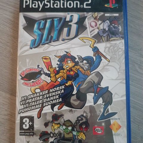 Sly 3 med 3D briller til Playstation 2