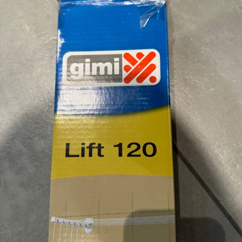 Gimi lift 120 tørkestativ til vegg eller tak