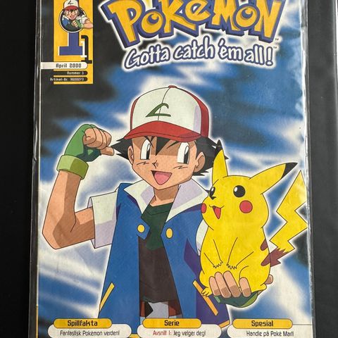 Pokemon Nintendo blad fra år 2000!