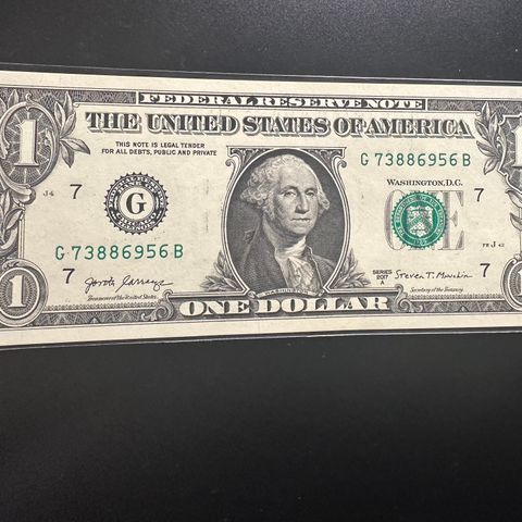 Usa, One Dollar serie 2017, usirkulert kvalitet (645 AO)