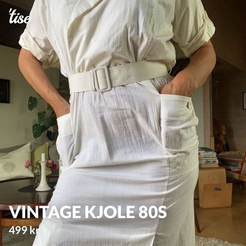 Vintage kjole fra 80-tallet