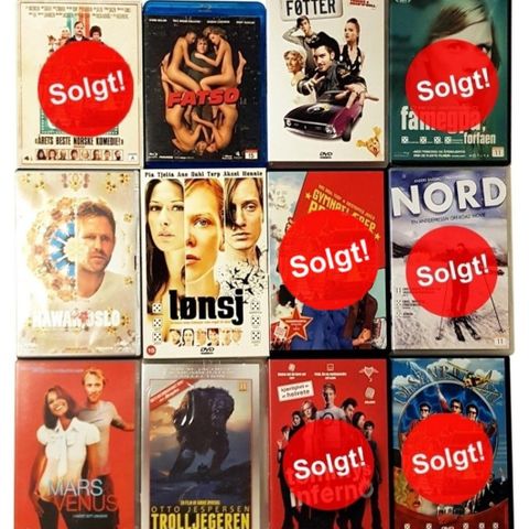 Norske DVD filmer - Komedie, skrekk, drama og humor serier