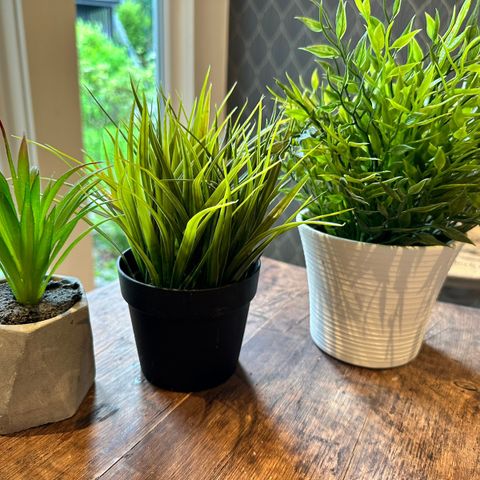 3 kunstige planter