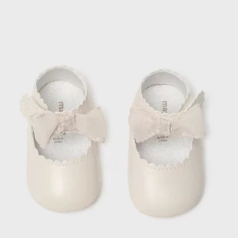 Sko Baby Bow Mary-Jane Off-White