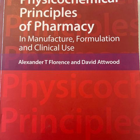 physicochemical principles of pharmacy