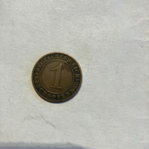 1  Reichspfennig fra 1936