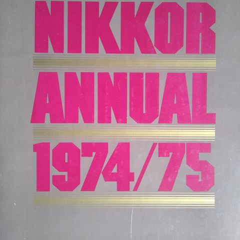 Fotobøker - NIKKOR årbøker 1974-1978