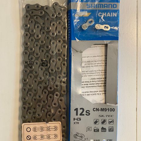 Splitter nytt Shimano XTR CN-M9100 12s kjede