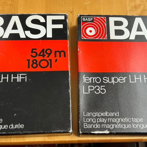 Uåpnede BASF spolebånd