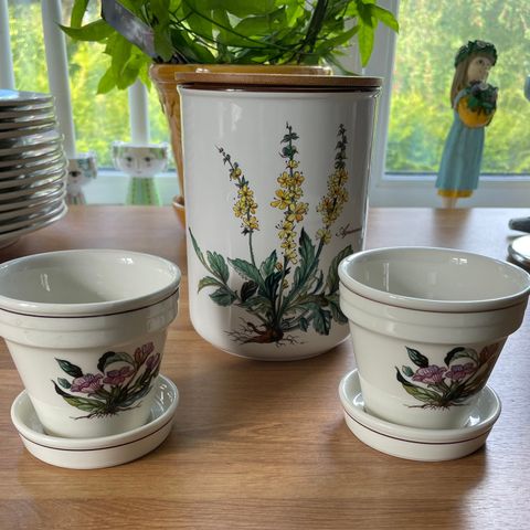 Villeroy & Boch - kaffeboks og to stk mini potteskjulere