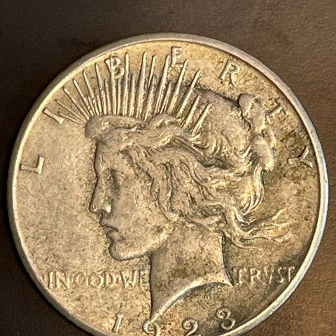 Silver Peace Dollar 1923