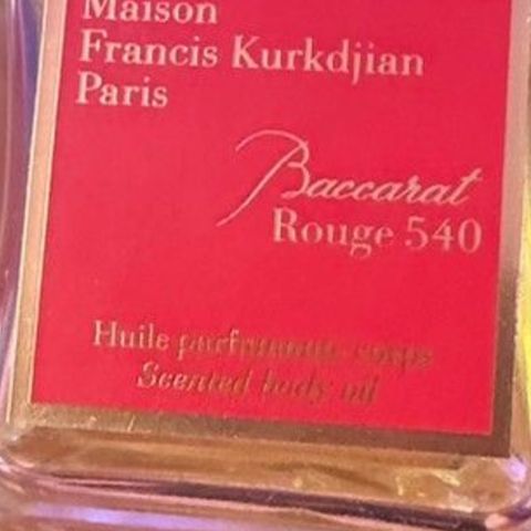 Maison Francis Kurkdjian - Baccarat rouge 540 body oil 70ml flaske