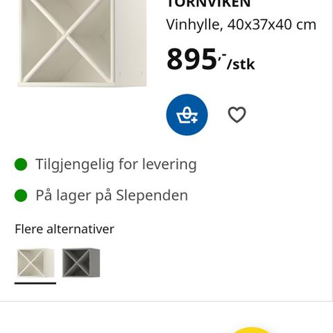 Tornviken vinhylle fra IKEA