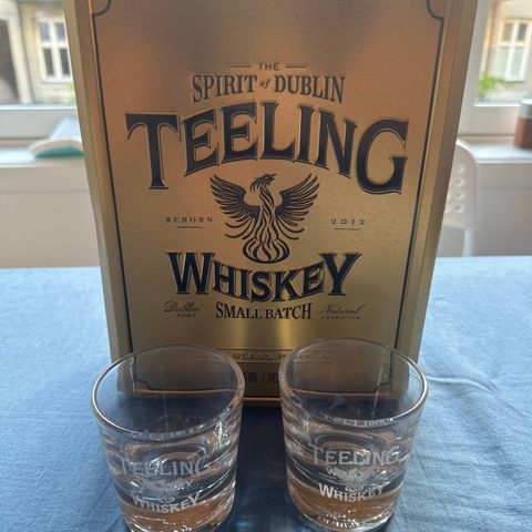 Whiskey glass 2 stk - Teeling logo