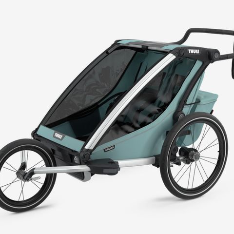 Utleie: Thule Chariot Cross sykkelvogn/ multivogn med plass til to barn.