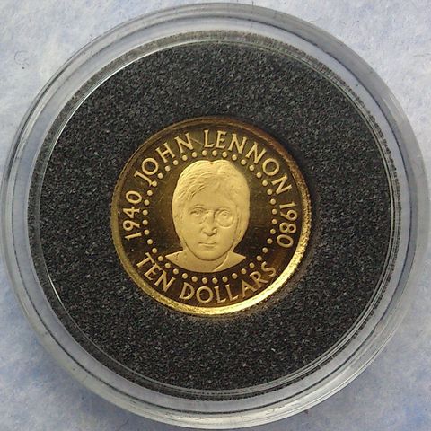 2005, John Lennon 1940-1980, 1/25 oz, 999 gull.