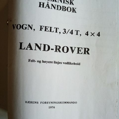 Landrover teknisk og delekatalog