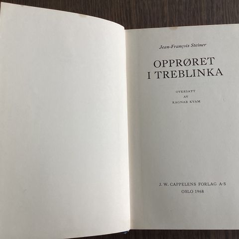 Jean-Francois Steiner, Opprøret i Treblinka