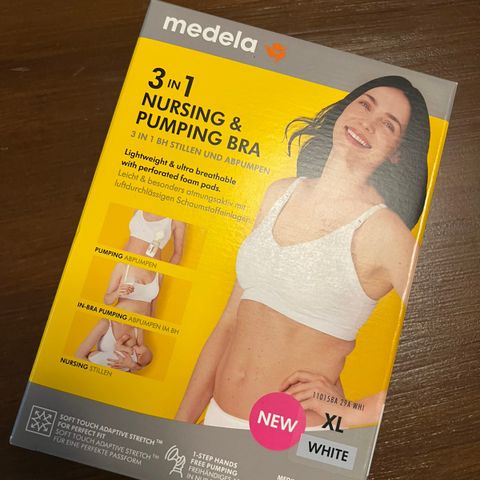 UBRUKT Medela 3-i-1 ammebh/pumpebh str XL