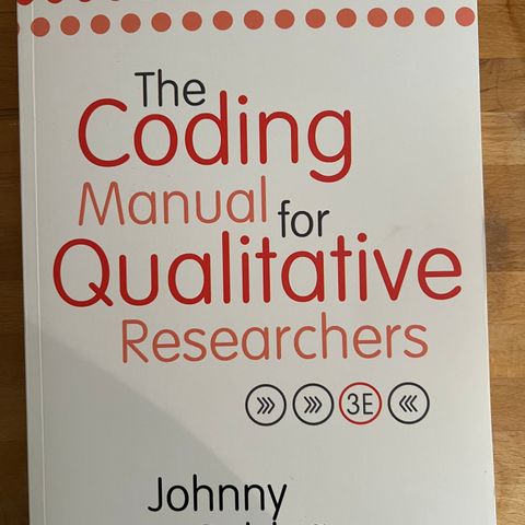 The Coding Manual for Qualitative Researchers (3. utgave)