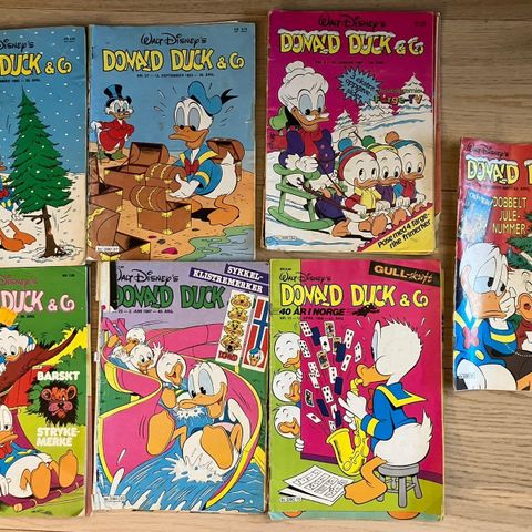 Utvalgte Donald Duck blader 1980 tallet