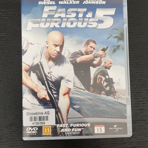 DVD -> Fast & Furious 5