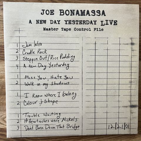 Joe Bonamassa – A New Day Yesterday Live