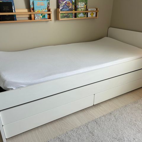 Ikea släkt seng med underseng og oppbevaring