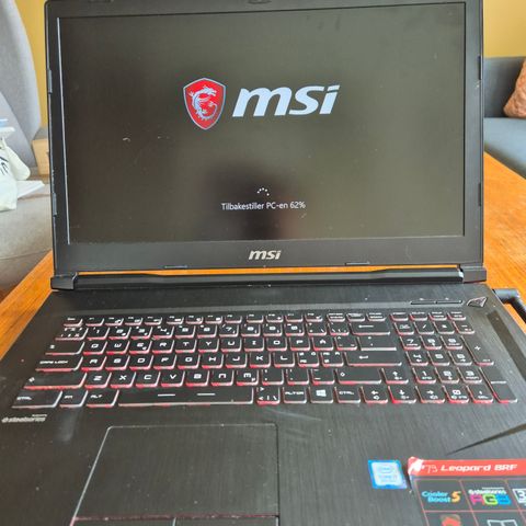 MSI GP73 Leopard Core i7 32GB 256GB SSD 17.3" 120Hz GTX 1070