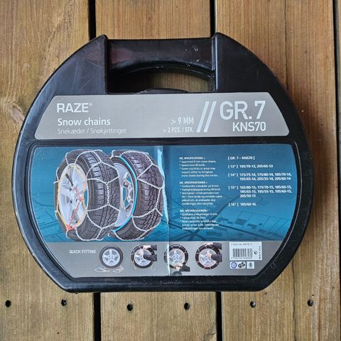 Snøkjetting Raze GR7 13" til 16" / 195