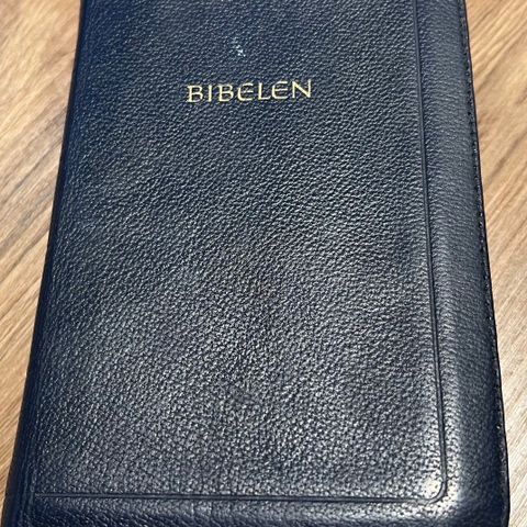 Bibelen i blått skinn