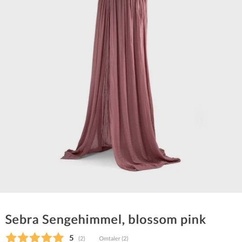 Sebra sengehimmel - Blossom pink