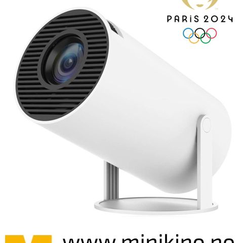 OL 2024 Tilbud! - Mini projektor med innebygd mediasenter - Gratis reiseveske!